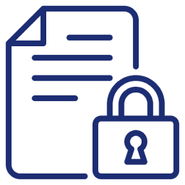Document icon with a padlock symbol.
